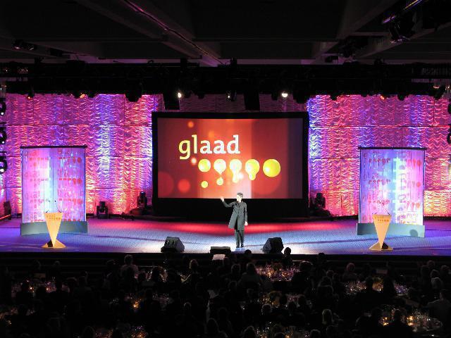 Photo 11 in '20th Annual GLAAD Media Awards' gallery showcasing lighting design by Mike Baldassari of Mike-O-Matic Industries LLC